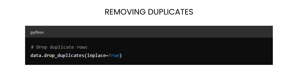 Removing Duplicates in Python