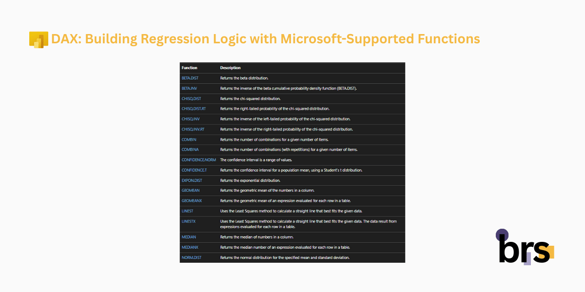 DAX_ Building Regression Logic with Microsoft-Supported Functions