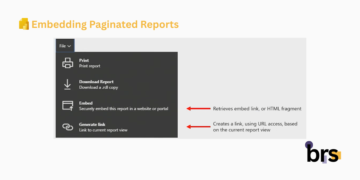 Embedding Paginated Reports