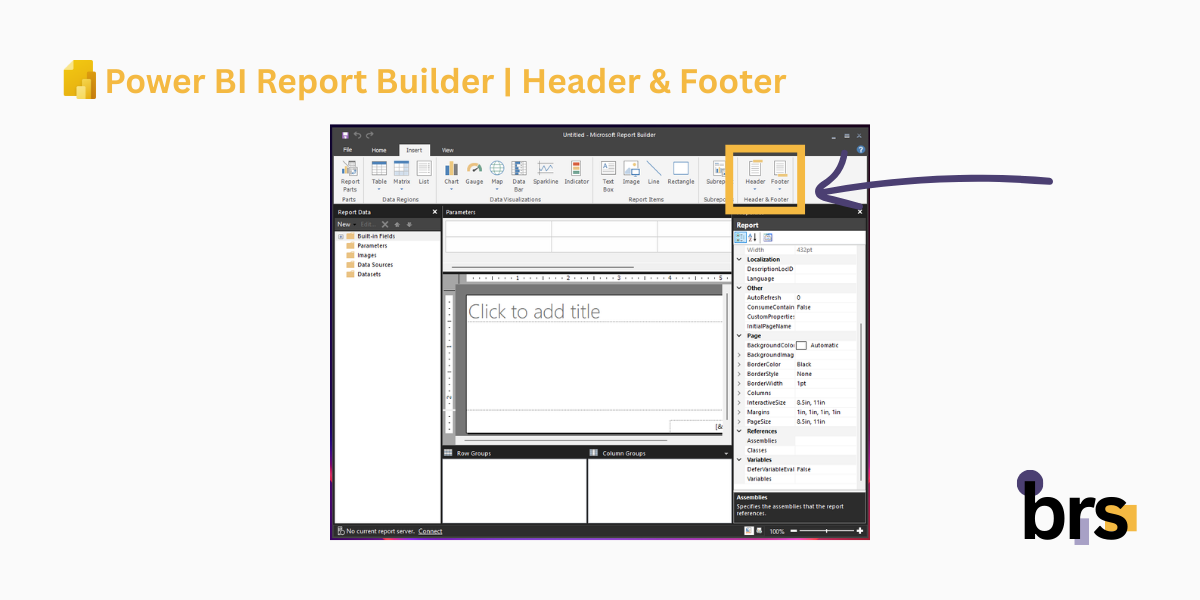 Power-BI-Report-Builder-Header-Footer