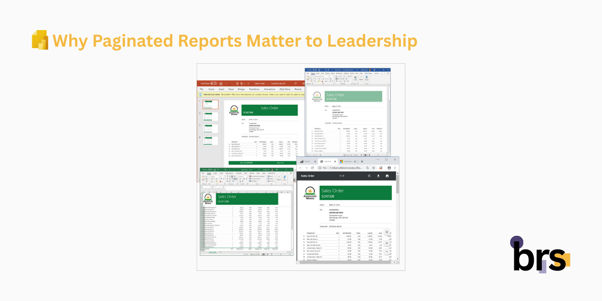 Why Paginated Reports Matter to Leadership